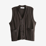 Brown vest, front view