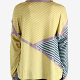 Yellow top worn by a person, showing the top's fit