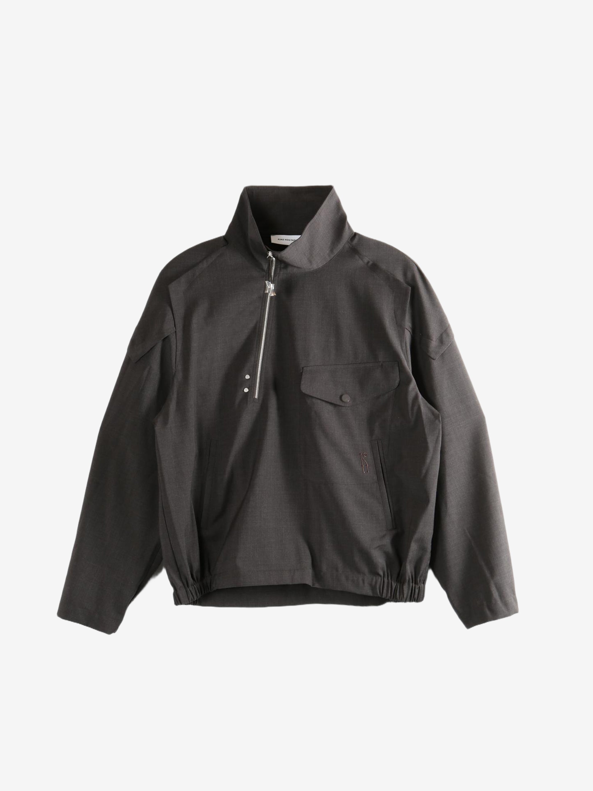 Black jackets-coats, front view