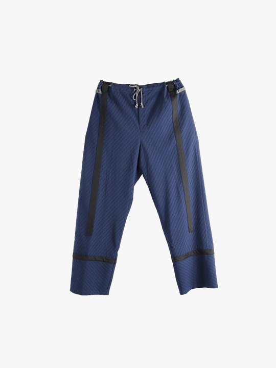 Blue pants, front view