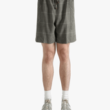 Grey short worn by a person, showing the short fit