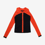 Orange top, front view