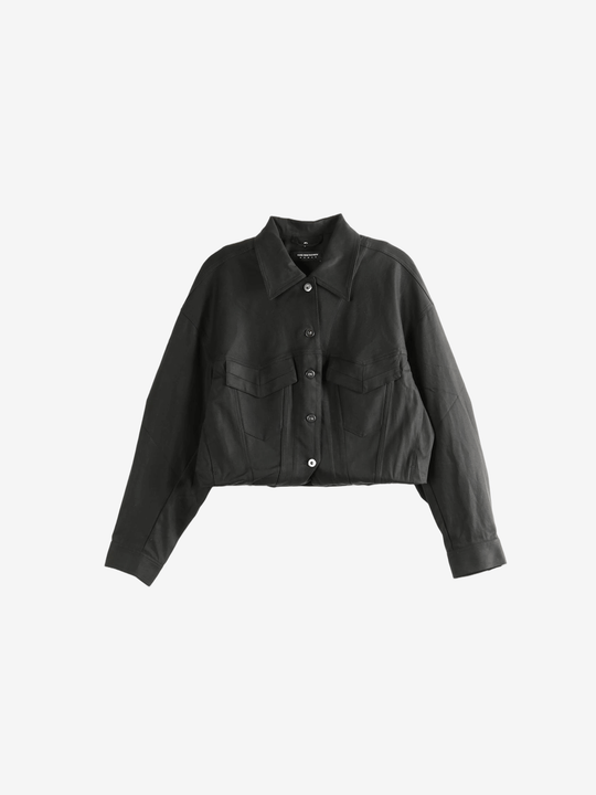 Black jacket, front view