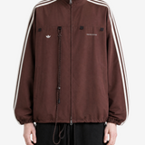 Brown jacket, full body view