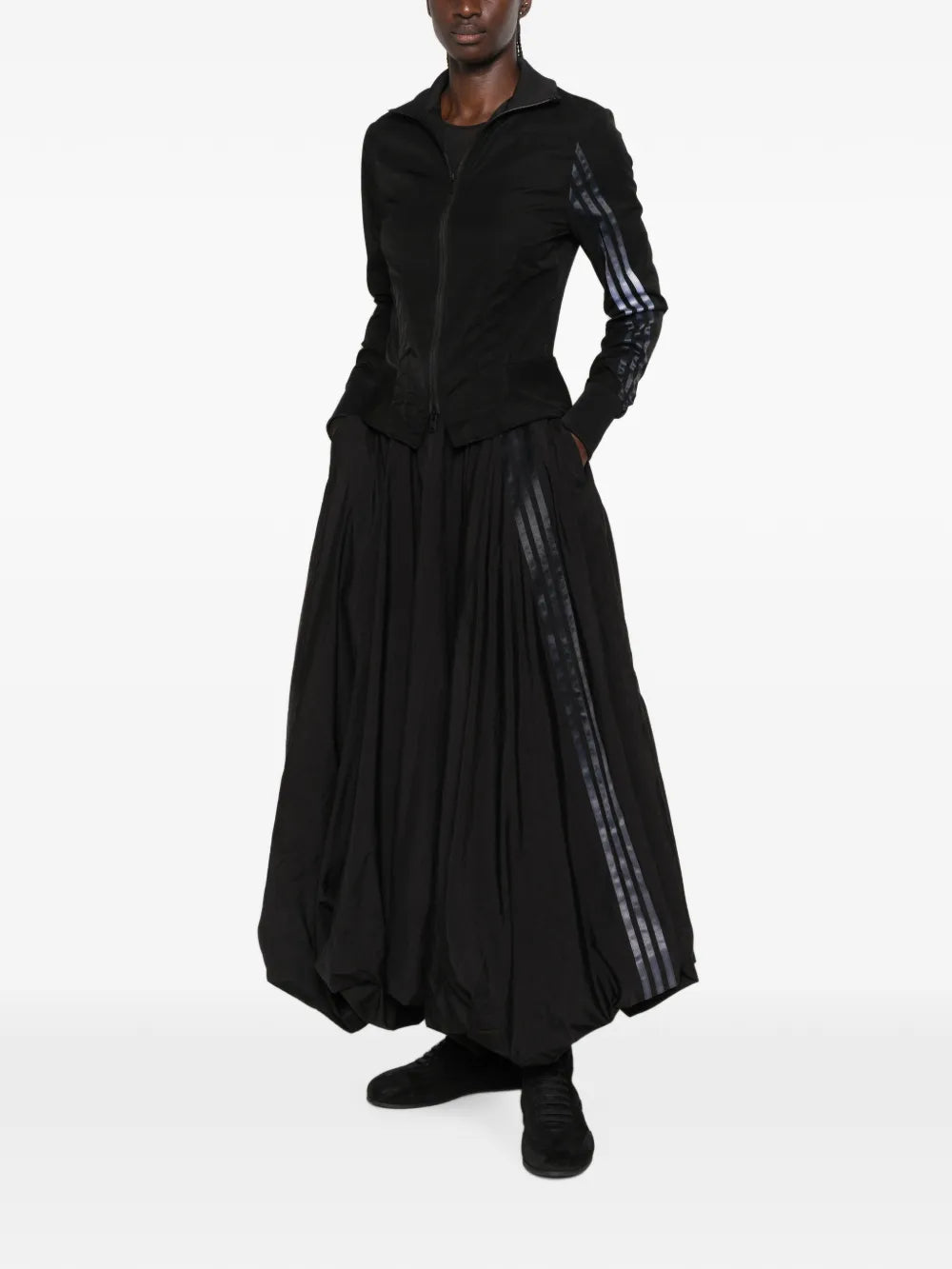Black top, full body view