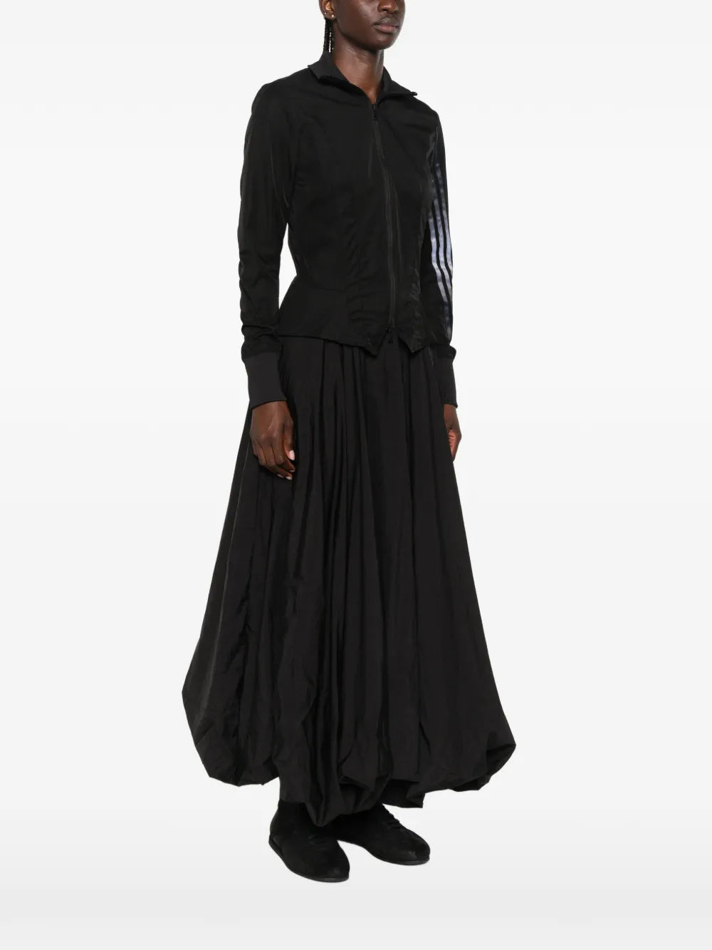 Black top, full body view