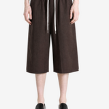 Brown pants, full body view