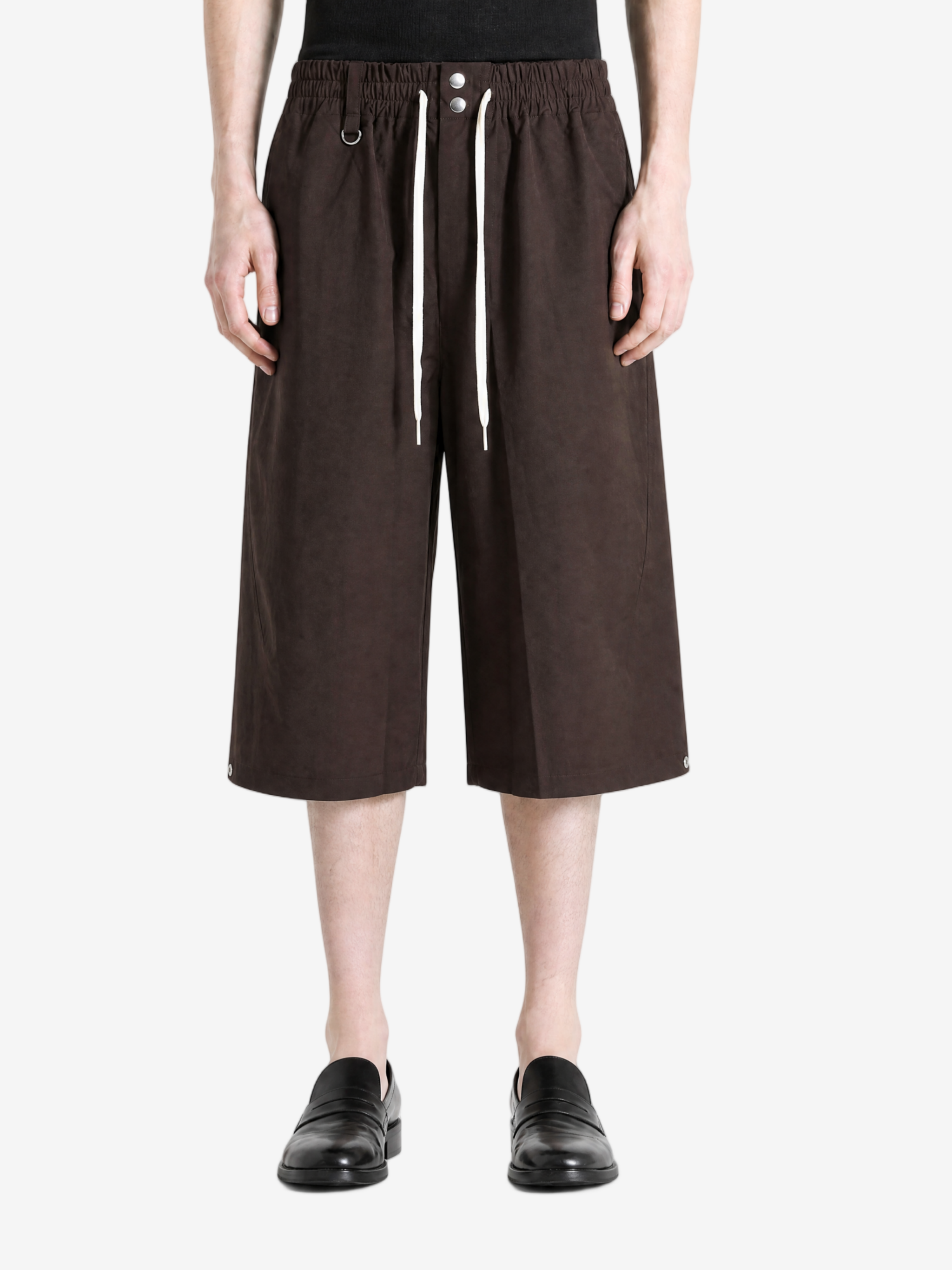 Brown pants, full body view