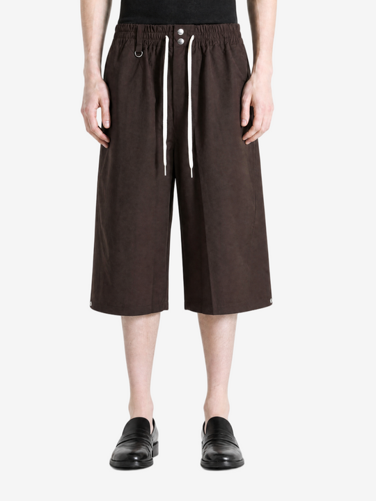 Brown pants, full body view
