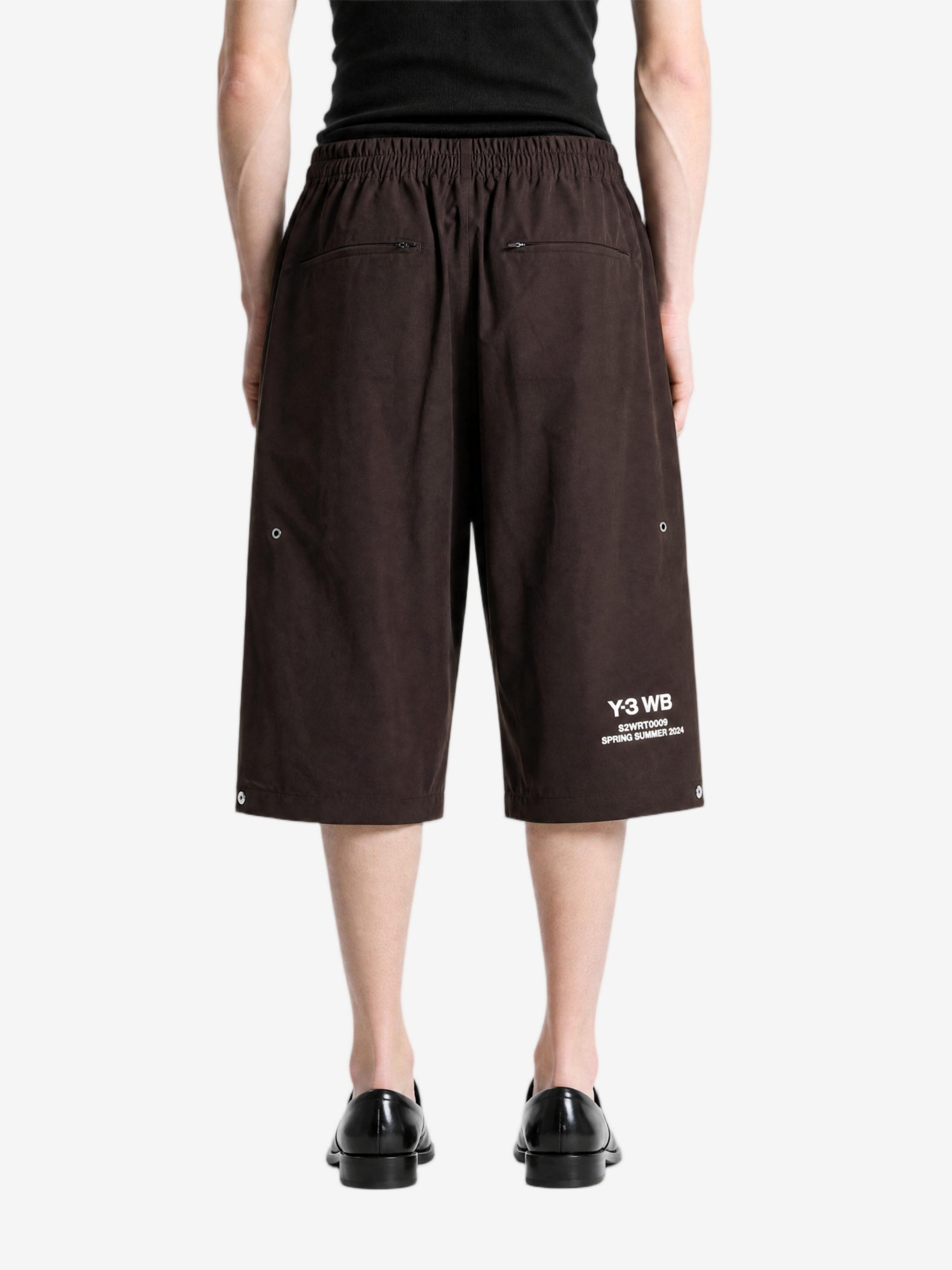 Brown pants, full body view