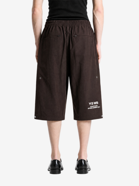 Brown pants, full body view