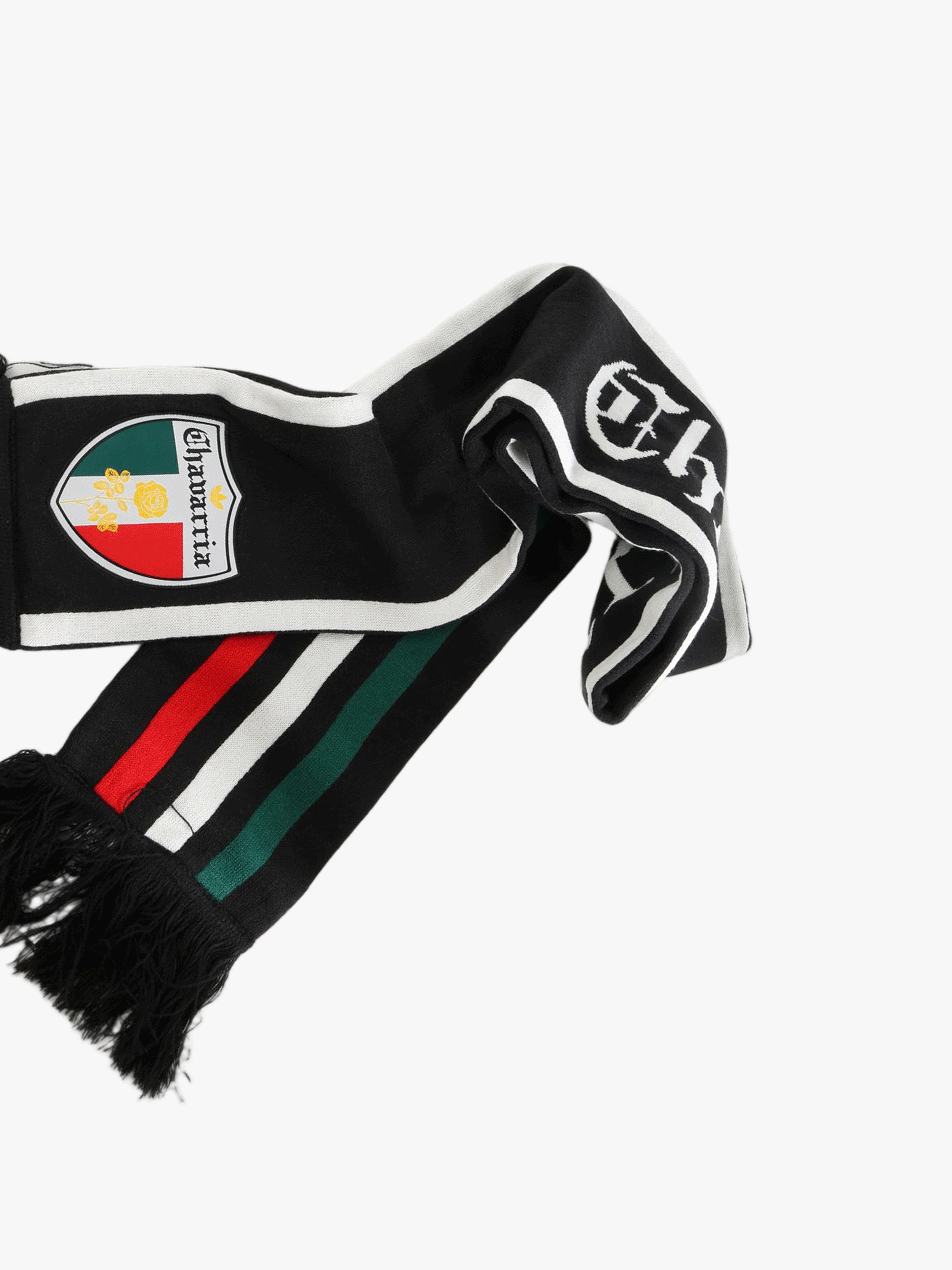 Black scarf, front view
