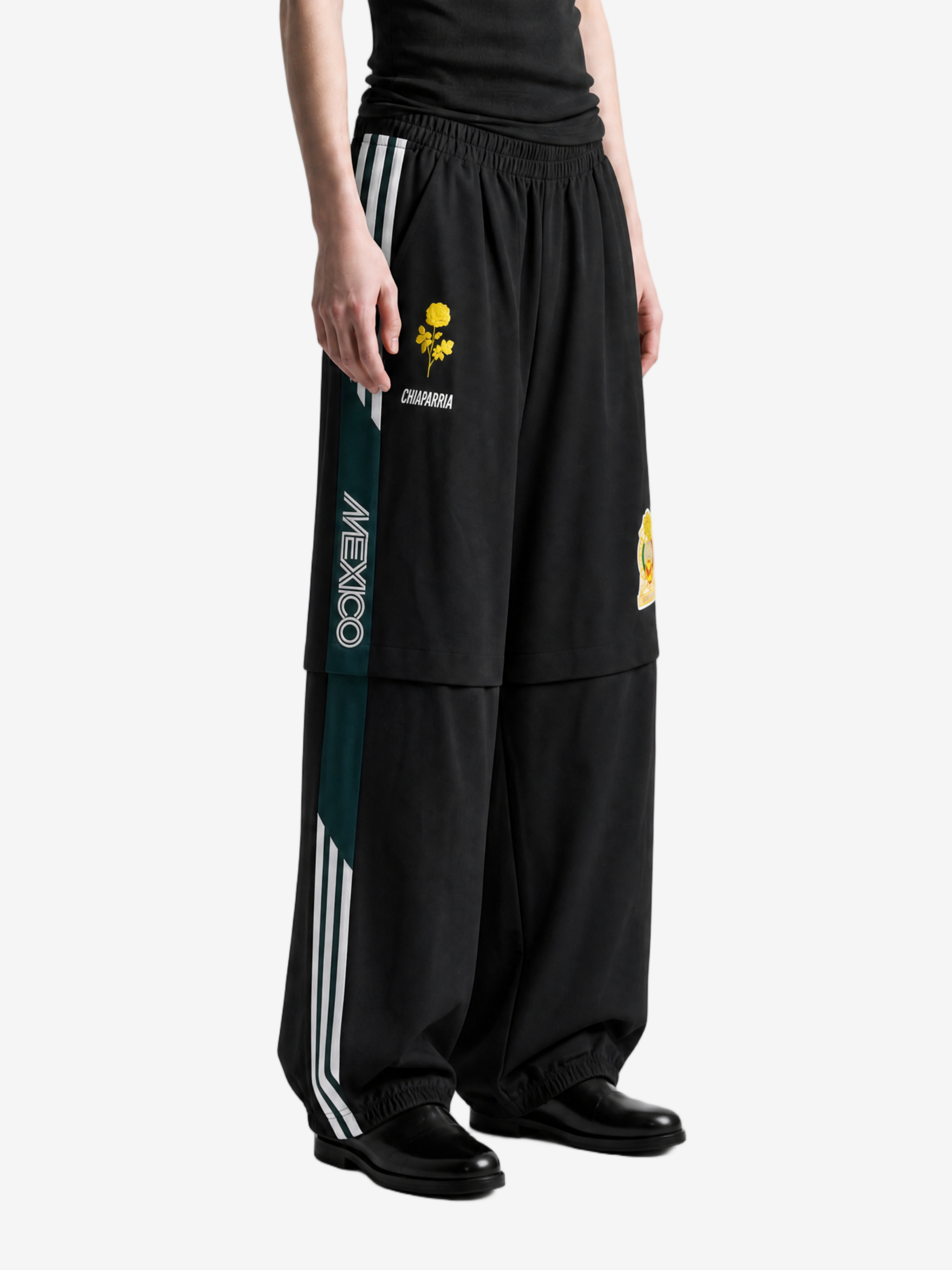 Black pants, full body view