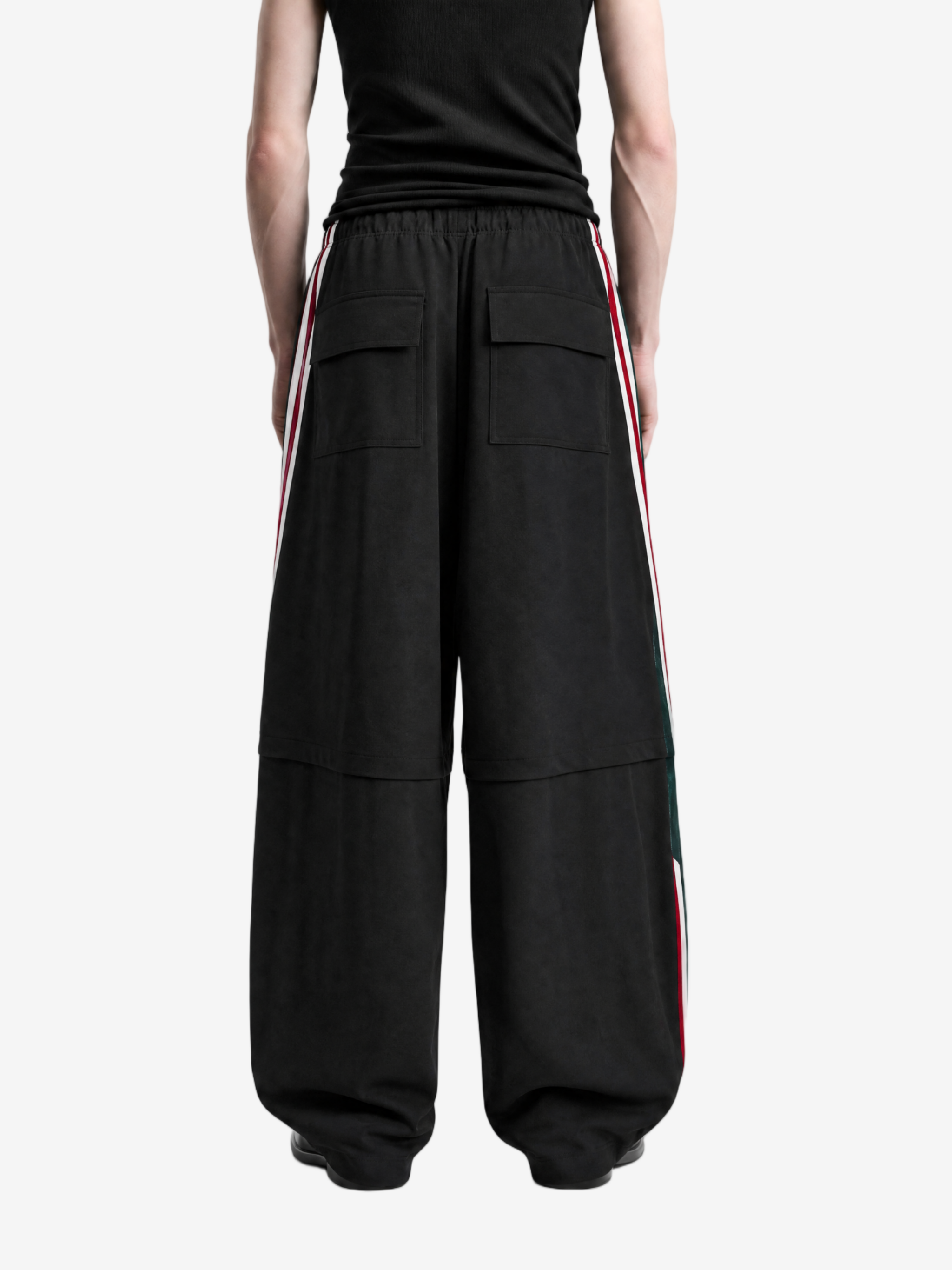 Black pants, full body view