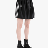 Black short worn by a person, showing the short fit