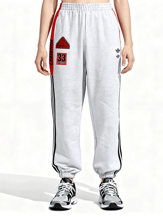 Grey pants worn by a person, showing the pants fit