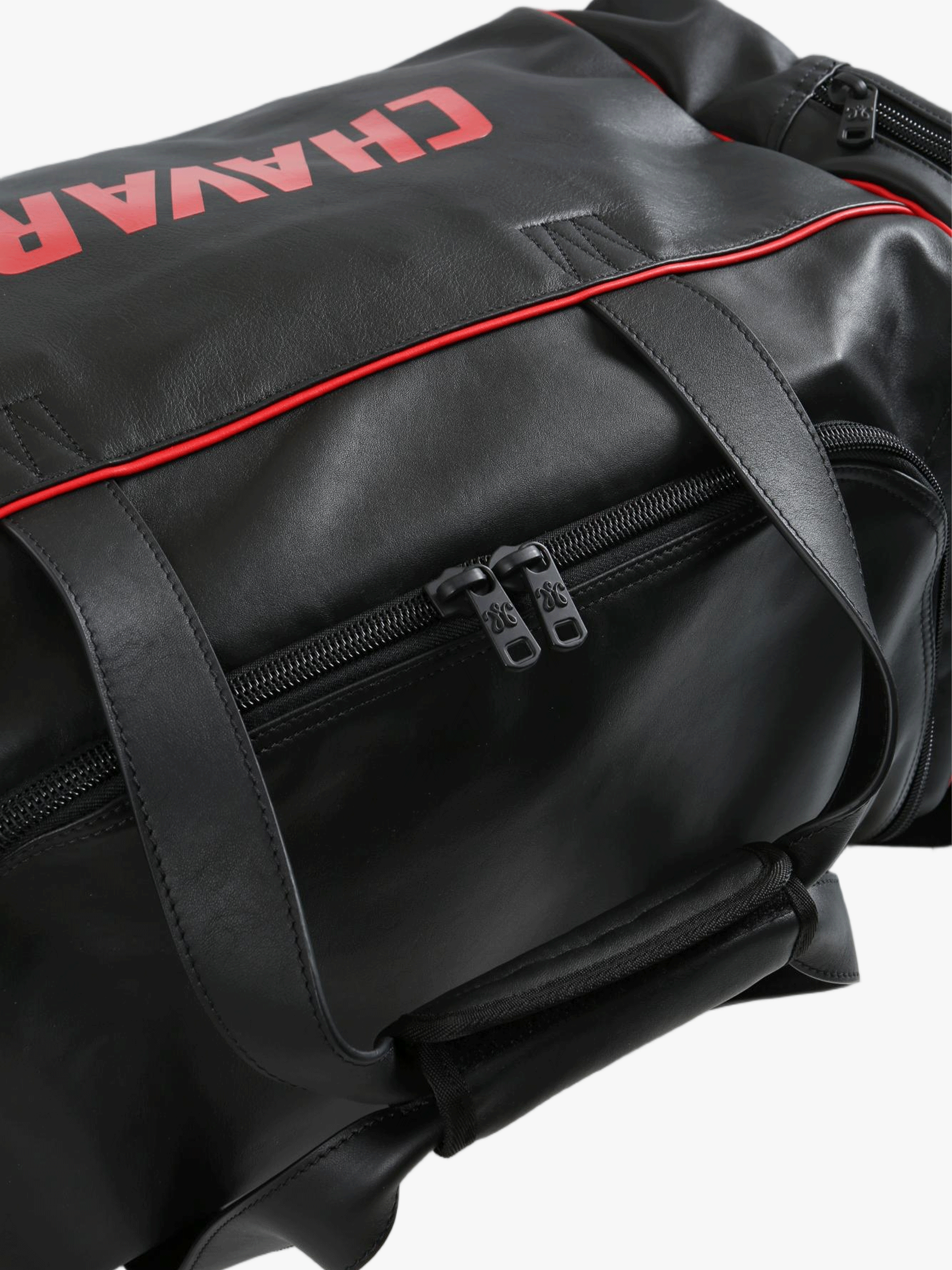 Close up of Black bag, showing detail