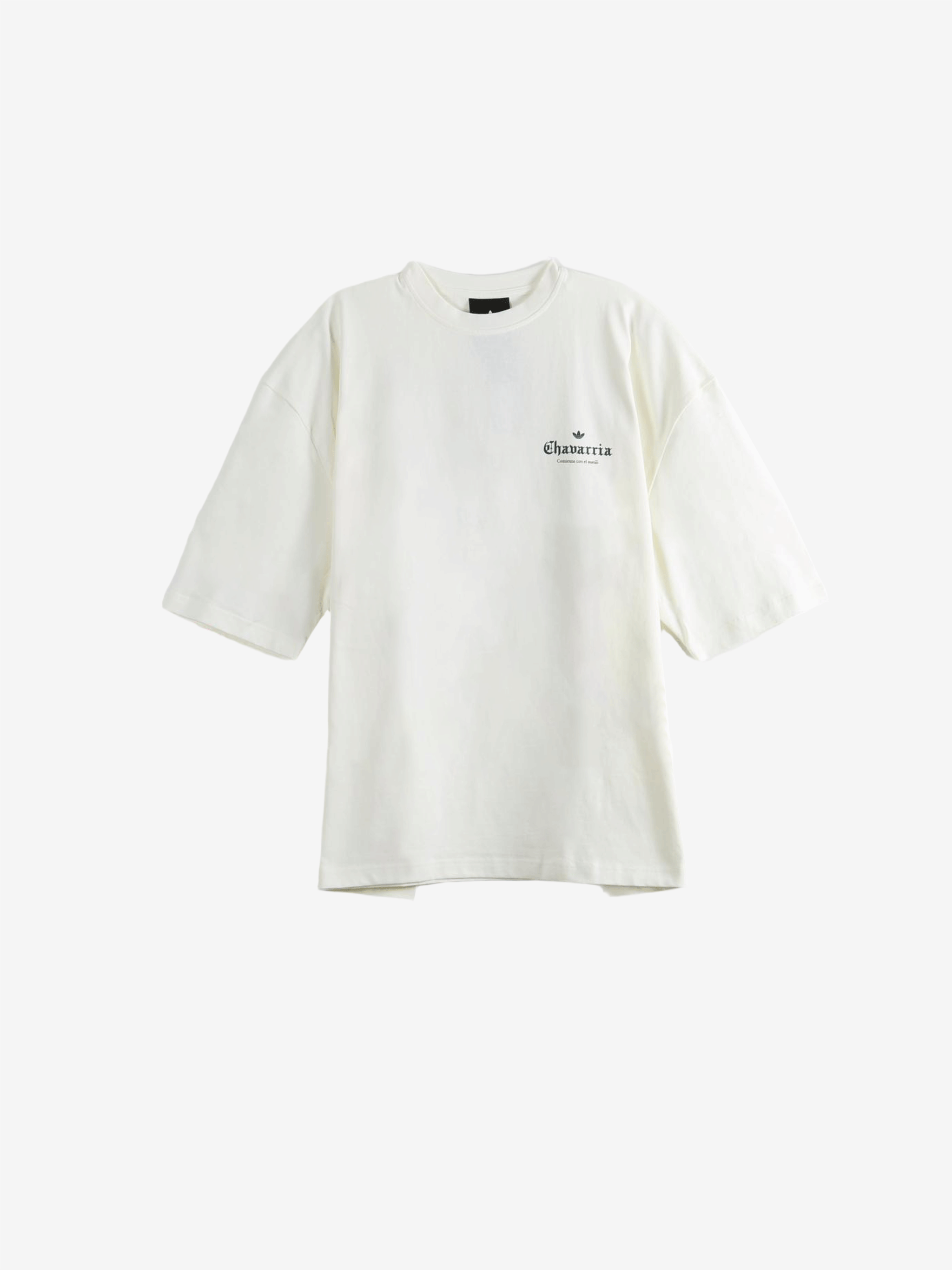 White t-shirt, front view