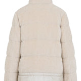 White jacket,back view