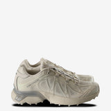 Tan sneakers, front view