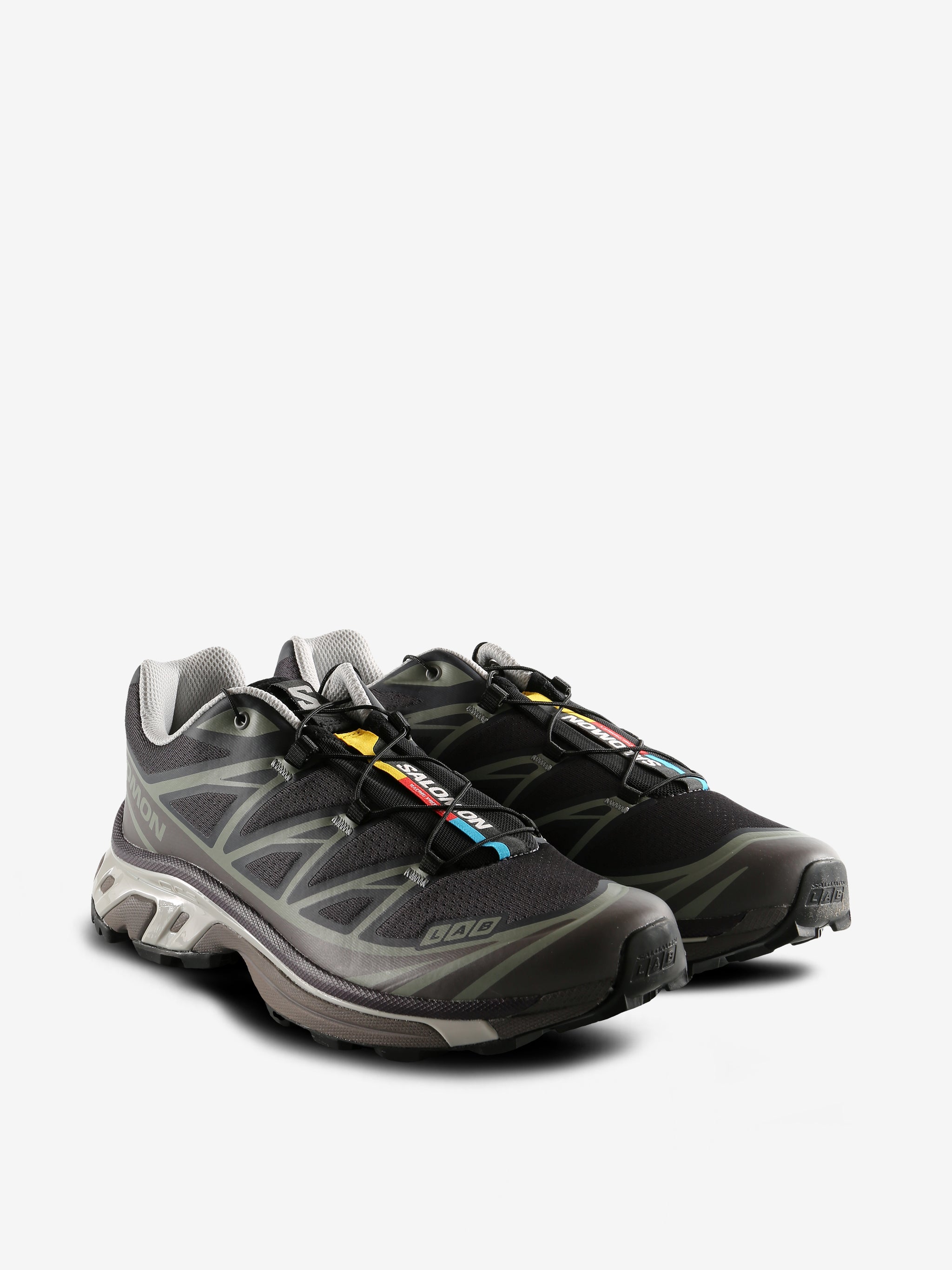 Grey sneakers, side view