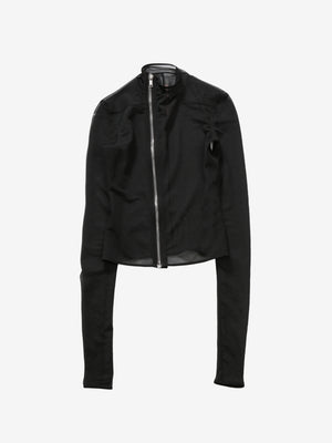 Black coat, front view