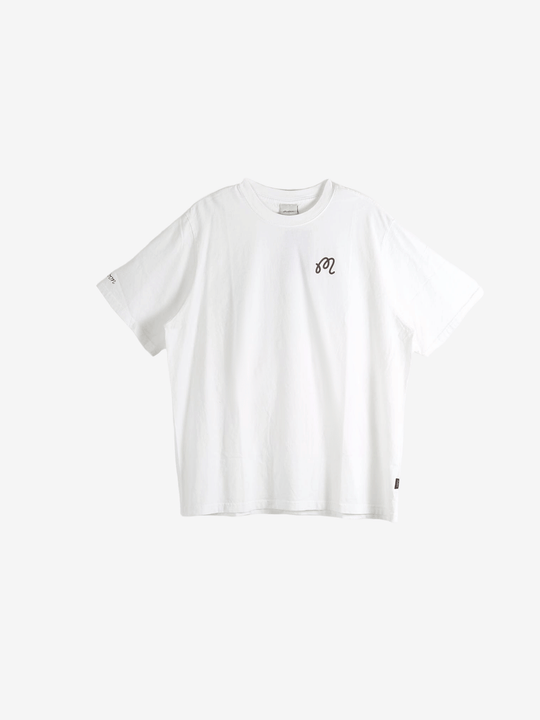 White t-shirt, front view