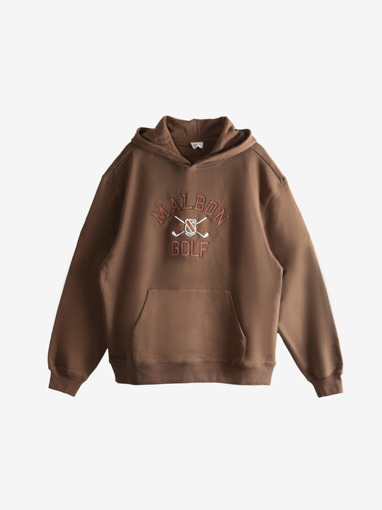 Brown hoodie, front view