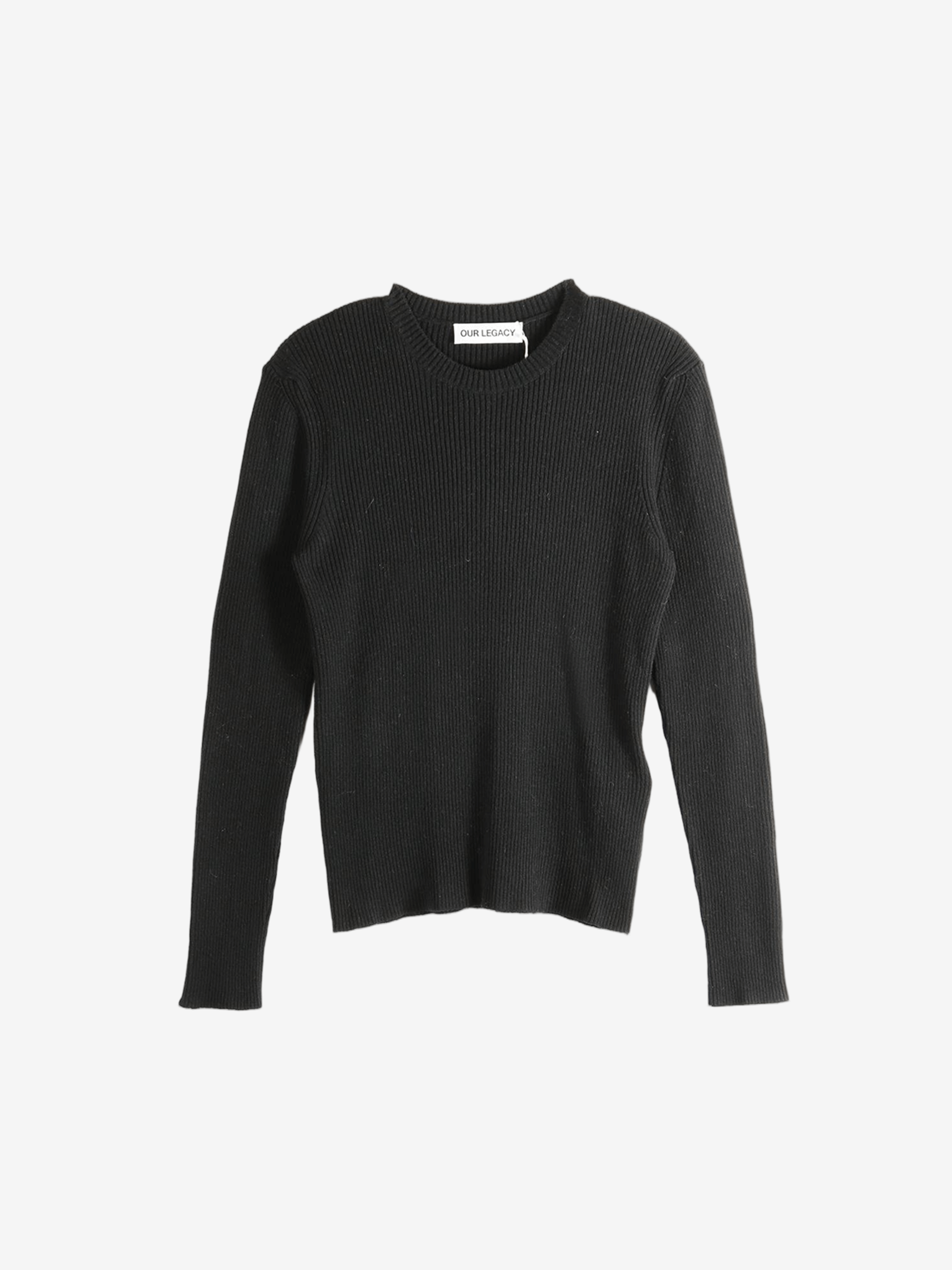Black knitwear, front view