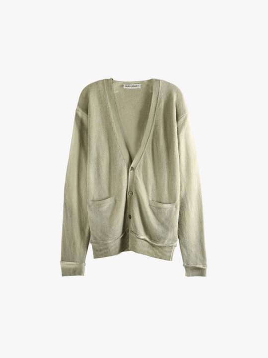 Green knitwear, front view