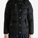 Black jacket worn by a person, showing the jacket's fit