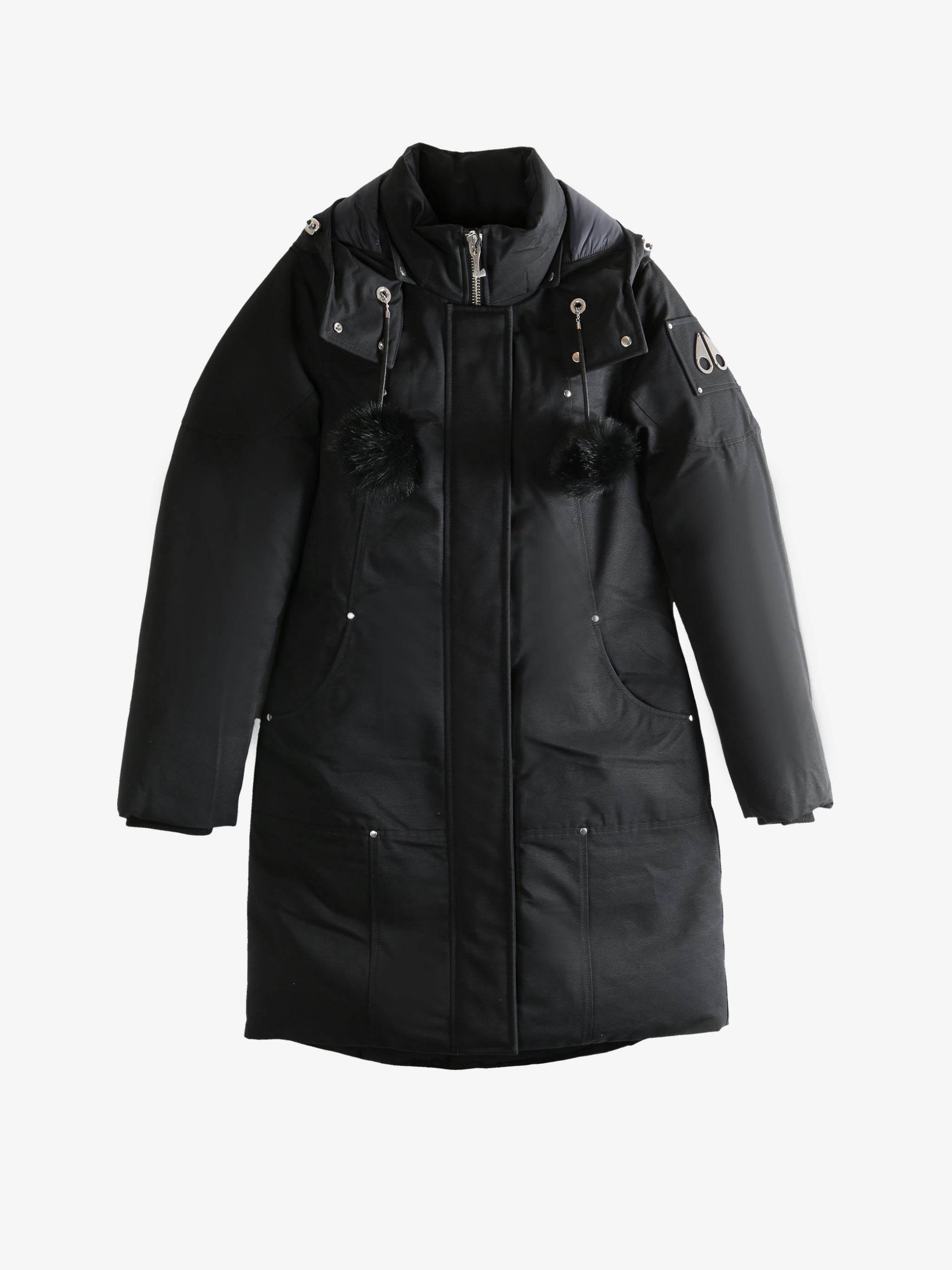 Black parka,front view