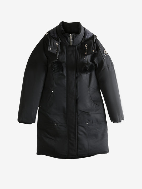 Black parka,front view