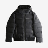 Black coat, front view