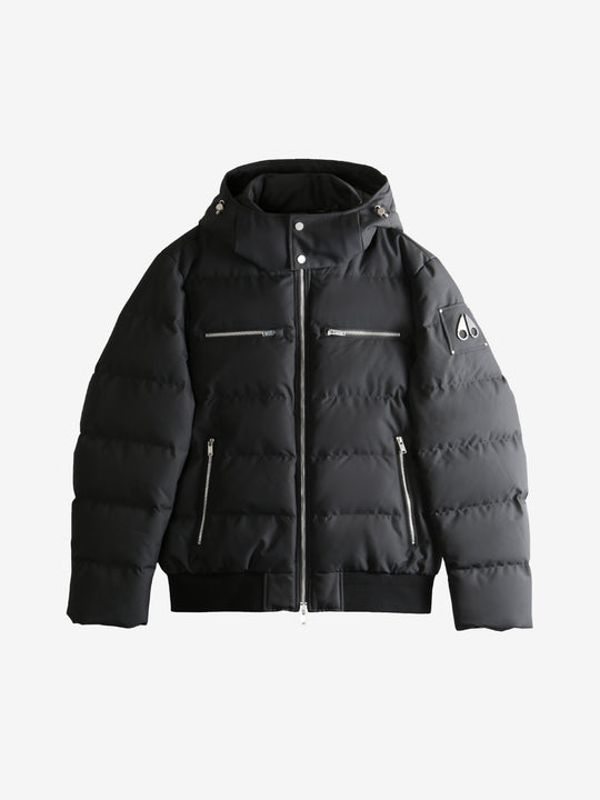 Black coat, front view