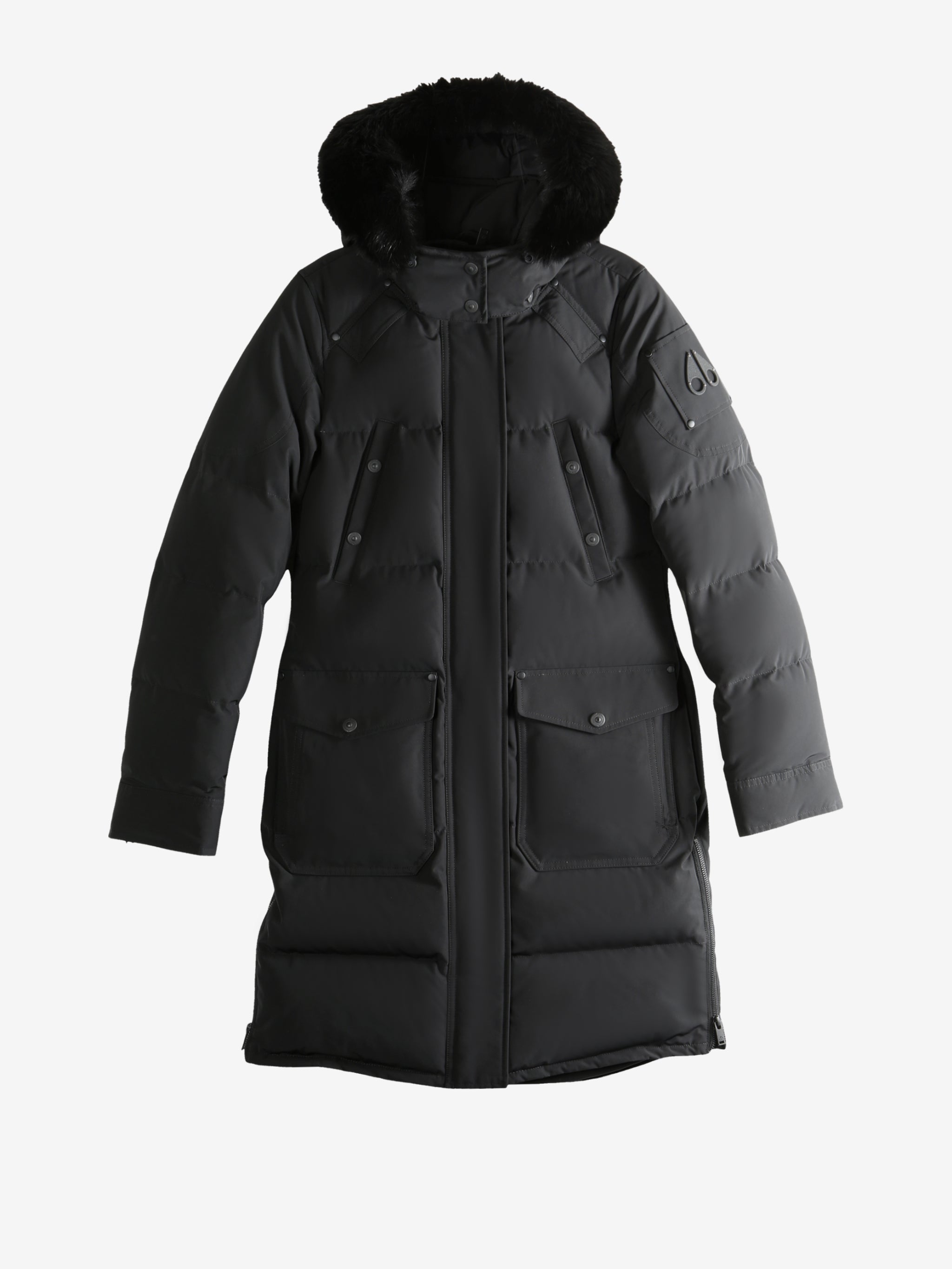 Black parka, front view