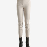 Tan pants worn by a person, showing the pants' fit