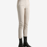 Tan pants worn by a person, showing the pants' fit