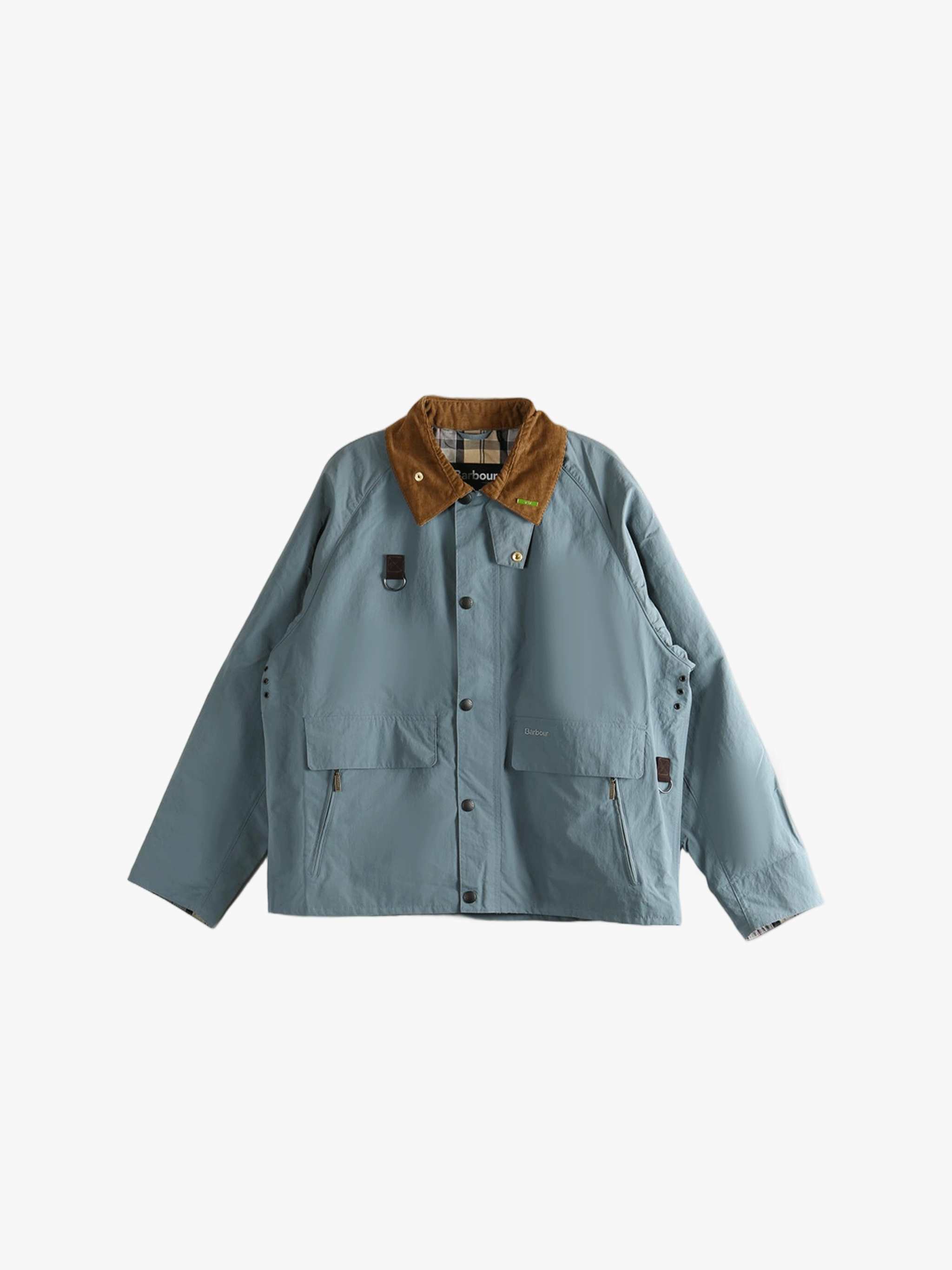 Blue jacket,front view