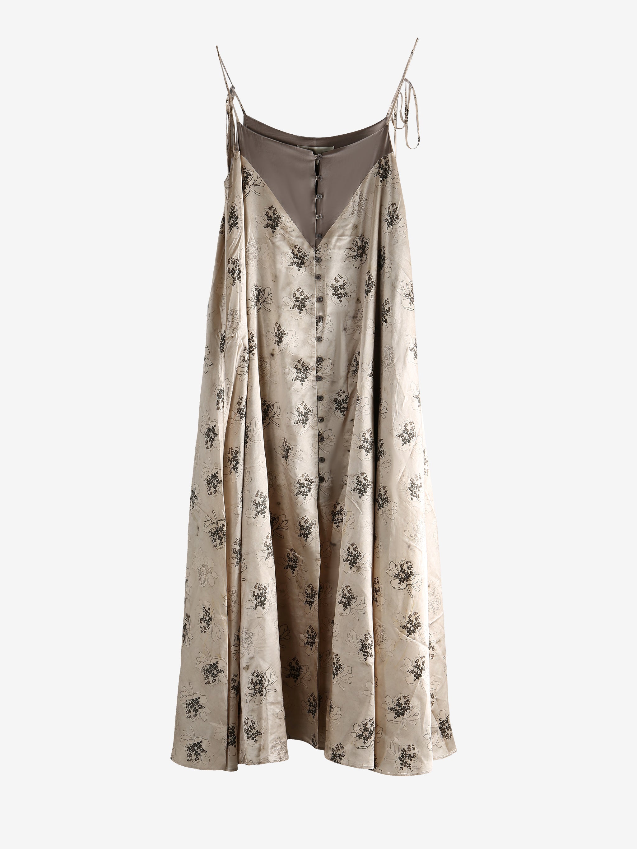 Tan dress, front view