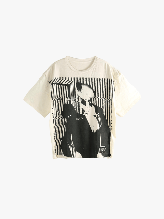 White T-shirts, front view