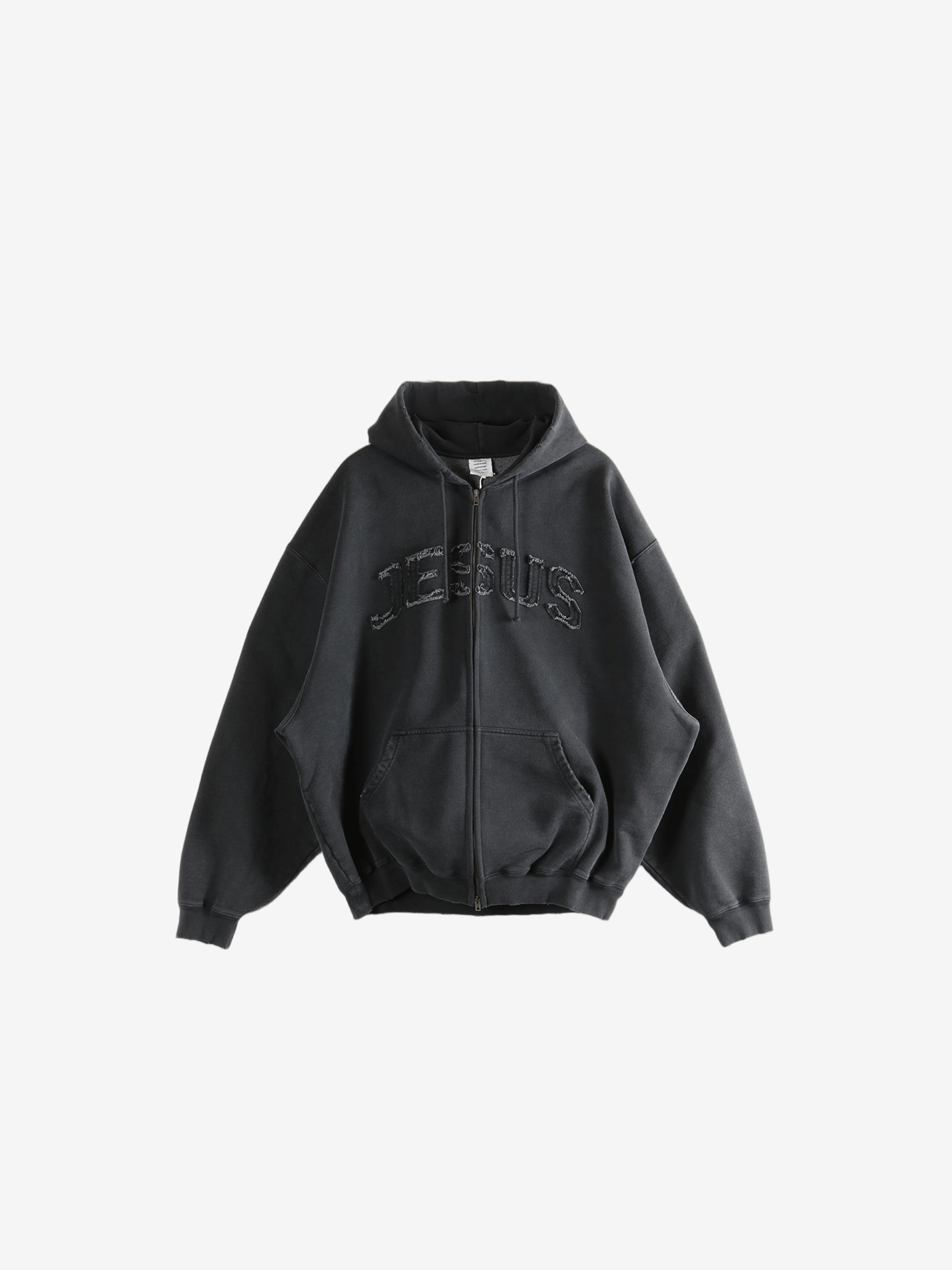 Black hoodie, front view