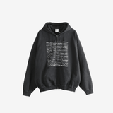 Black hoodie, front view