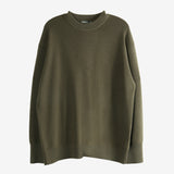 Green knitwear, front view