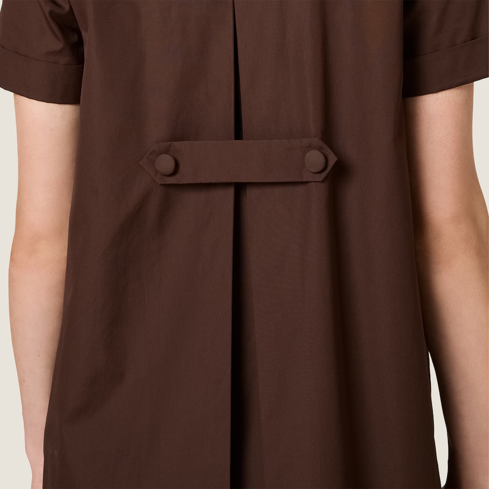 Close up of Brown dress, showing detail