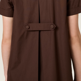Close up of Brown dress, showing detail