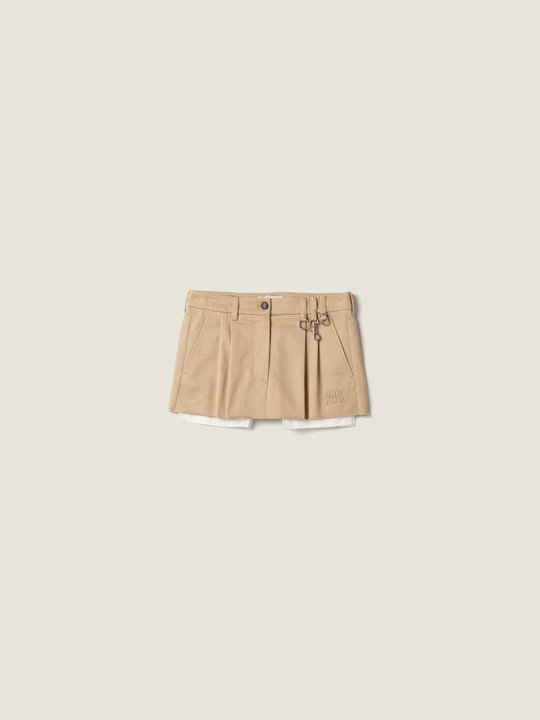 Tan skirt, front view