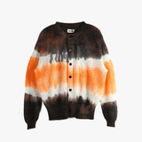 Orange cardigan, front view