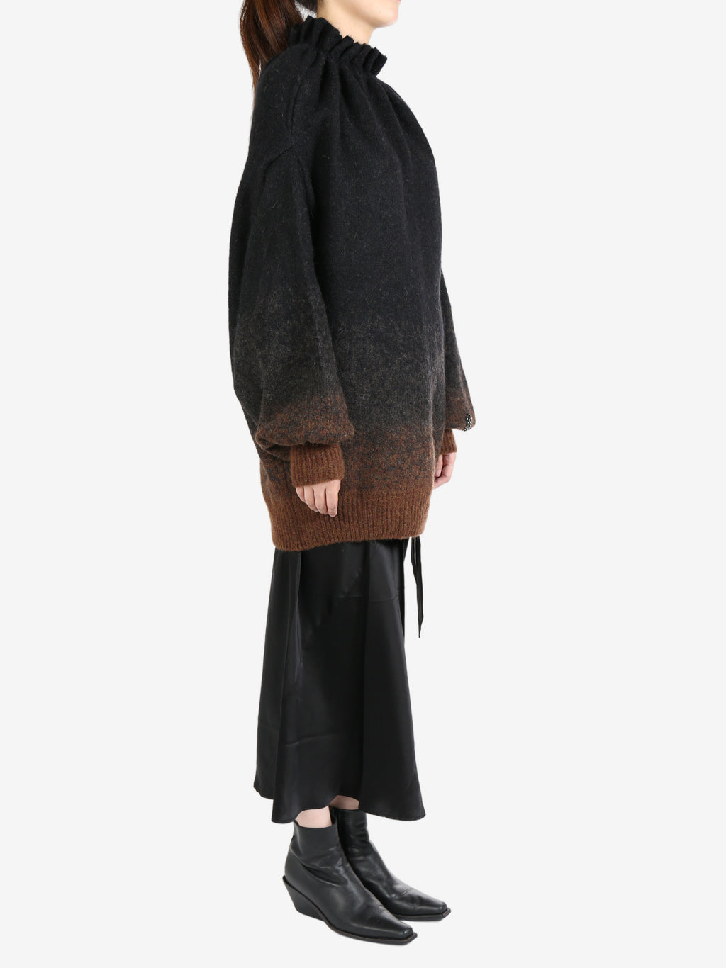 SIMONE ROCHA - Women W/Emb Oversized Gathered Pleated Neck Jumper