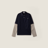 Navy shirt, front view